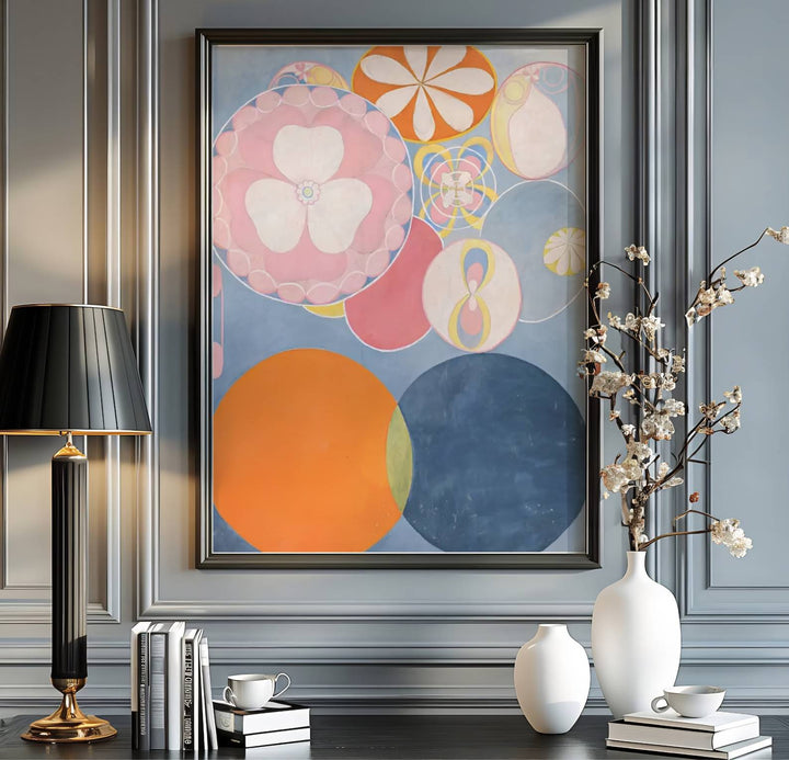 Blending minimalist esoteric elements with sophisticated spatial harmony under Stockholm exhibition typography, this The Ten Largest No 3 Youth 1907 creation by Hilma af Klint represents a major high point. Offered by MapYourDreams, this artwork is available in flexible options including unframed paper, custom wooden frames, and gallery canvas wraps.