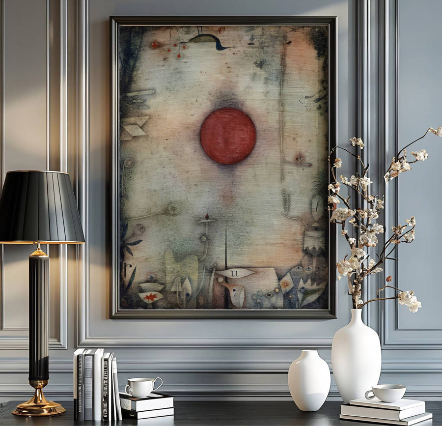 Preserved among celebrated international art institutions, this Paul Klee study titled Ad Marginem 1930 remains a masterclass in modern surrealist symbolism and spatial abstraction. MapYourDreams provides this timeless poster in multiple adaptable formats, letting you choose from unframed prints, stylish frames, and textured canvas wall art for your interior.