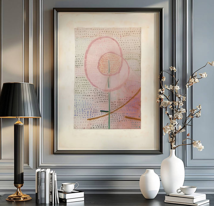 Blending minimalist botanical elements with sophisticated spatial harmony, this Paul Klee Blossoming (Blühend) 1934 art represents a deeply poetic high point in the legendary creative journey. Offered by MapYourDreams, this artwork is available in flexible options including unframed paper, custom wooden frames, and gallery canvas wraps.