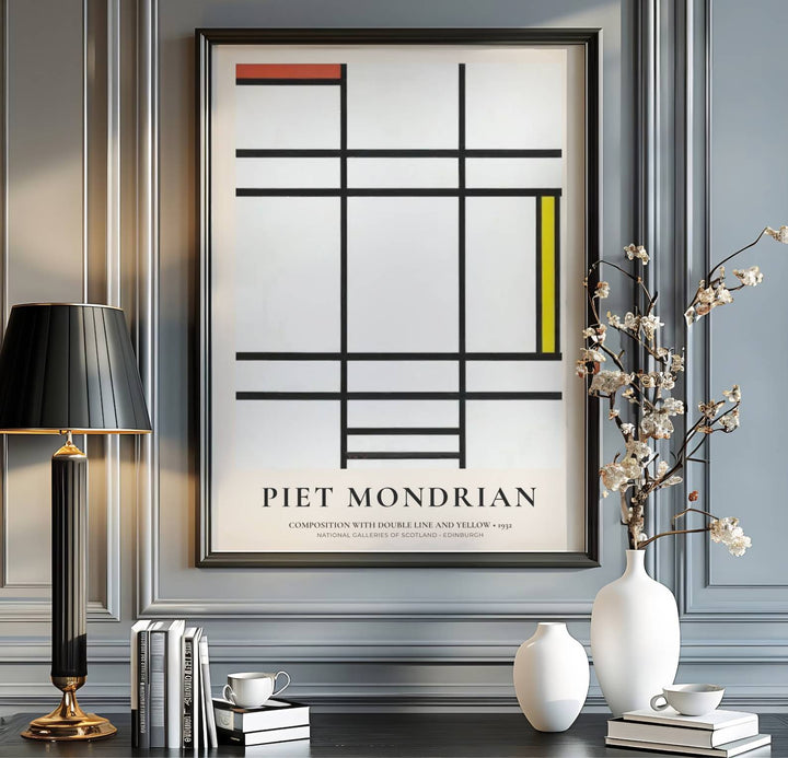 The mesmerizing contrast between the luminous yellow block and stark white fields in this 1932 Piet Mondrian exhibition composition creates an atmosphere of serene artistic sophistication. MapYourDreams proudly supplies this fine art print in flexible formats, such as archival paper posters, custom-fitted frames, and ready-to-display gallery canvas wraps for any residential or office space.