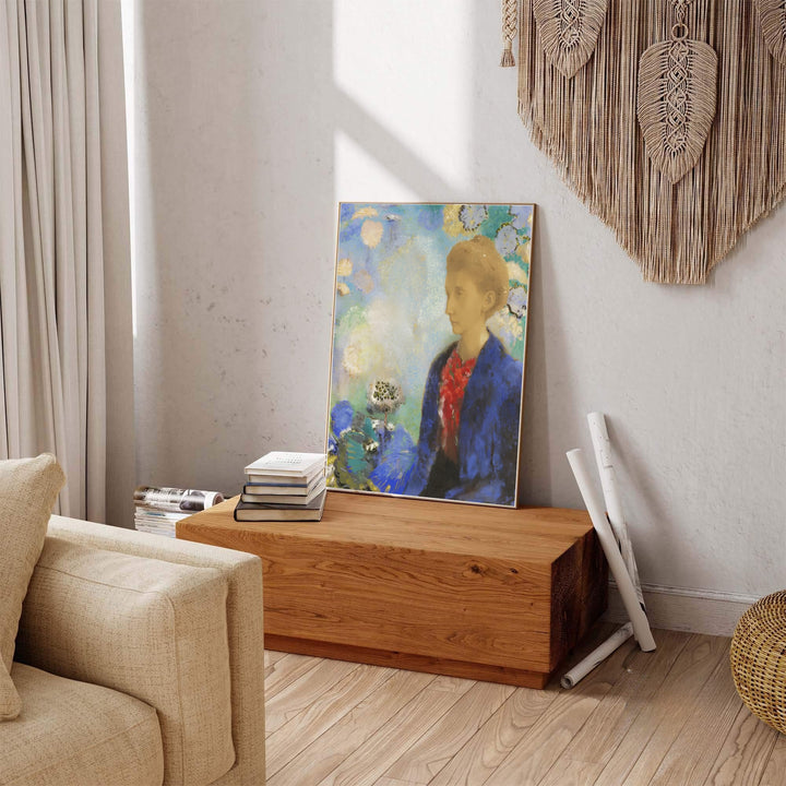 Infusing any room with historic charm and artistic depth, this Odilon Redon print captures the nuanced beauty of his famous Baronne de Domecy portrait. MapYourDreams offers this exquisite wall art in diverse configurations, accommodating different aesthetic preferences with unframed paper, custom-toned frames, and gallery canvas wraps.