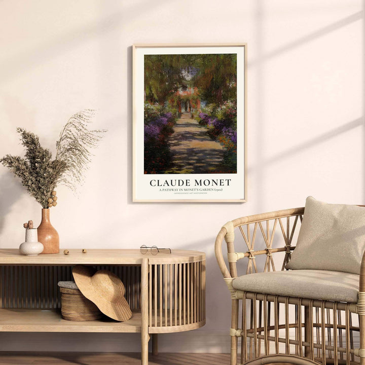 Anchored by striking perspective lines and sunlit garden path studies reminiscent of famous exhibitions in Paris, France, this A Pathway In Monets Garden 1902 wall art captures structural grace. MapYourDreams offers complete display freedom, supporting unframed paper posters, elegant wooden framed units, and ready-to-hang gallery canvas options.