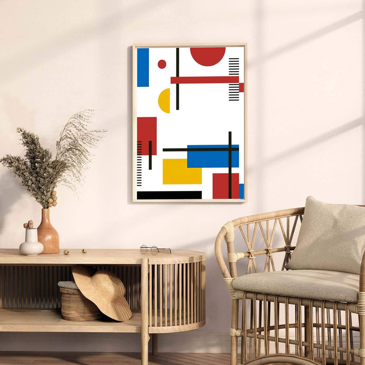 Preserved among celebrated international design references, this Piet Mondrian abstract study remains a masterclass in modern graphic design and spatial harmony. MapYourDreams provides this timeless Piet Mondrian geometric poster in multiple adaptable formats, letting you choose from unframed prints, stylish frames, and textured canvas wall art for your interior.