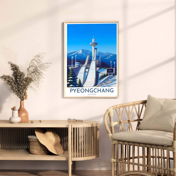 Artistic home decor print celebrating South Korea&