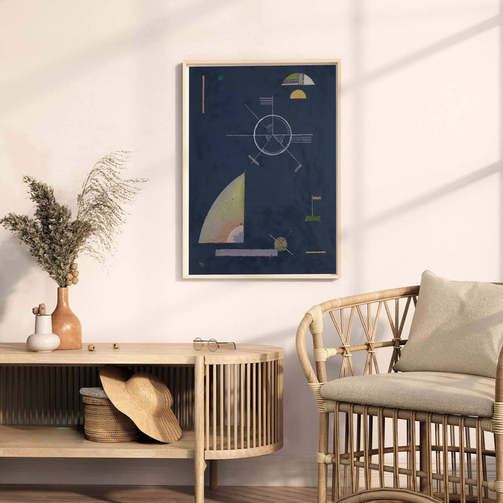 Transcending conventional visual art, this ethereal Wassily Kandinsky Dull Gray rendering of abstract forms merges architectural precision with haunting design subtlety. MapYourDreams presents this wall art with versatile finishing choices, enabling patrons to select traditional unframed prints, custom frames, or gallery-wrapped canvases for their interior design projects.
