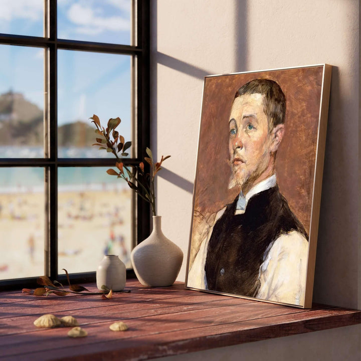 Post-impressionist portrait of painter René Grenier from 19th-century Paris, France. MapYourDreams offers premium framed wall art, unframed prints, and stretched canvas options.