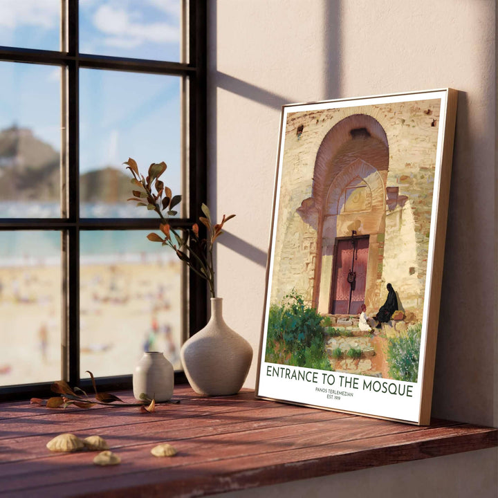 Vintage fine art print of Panos Terlemezian&