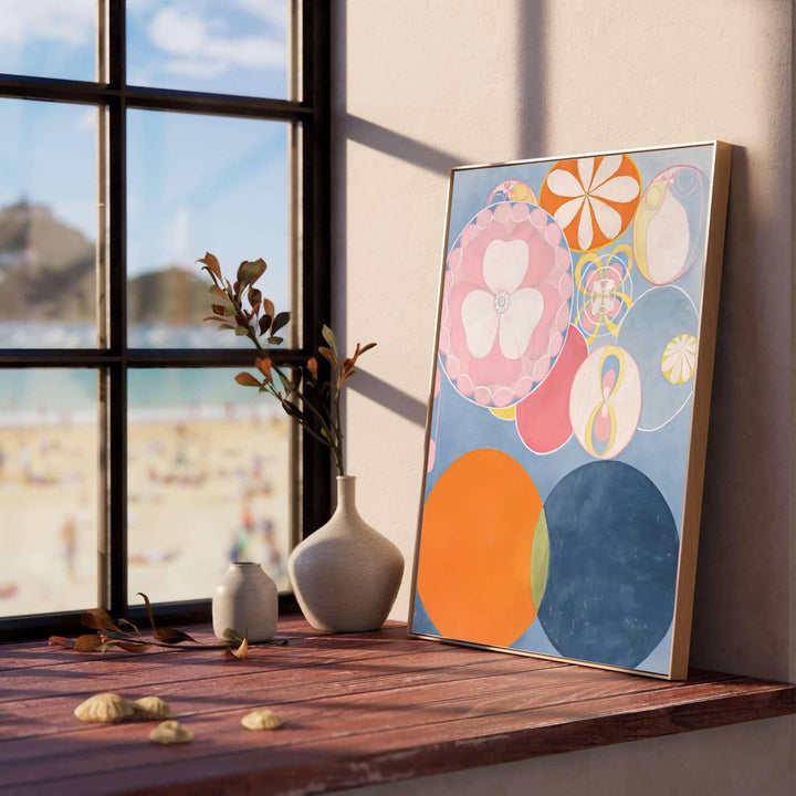 Capturing the quiet majesty of cosmic symbolism across historic Swedish museum displays, this timeless The Ten Largest No 3 Youth 1907 decor by Hilma af Klint showcases balanced pastel blue tones. Offered by MapYourDreams, this artwork is available in flexible options including unframed paper, custom wooden frames, and gallery canvas wraps.
