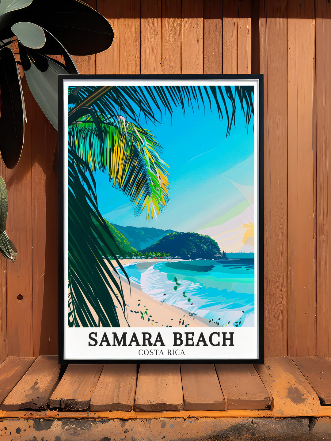 The serene beauty of Samara Beach and its neighboring Garza Contadora Island and Playa Garza is captured in this poster print. A wonderful gift for anyone who loves Costa Rica or is looking to enhance their decor with tropical vibes.