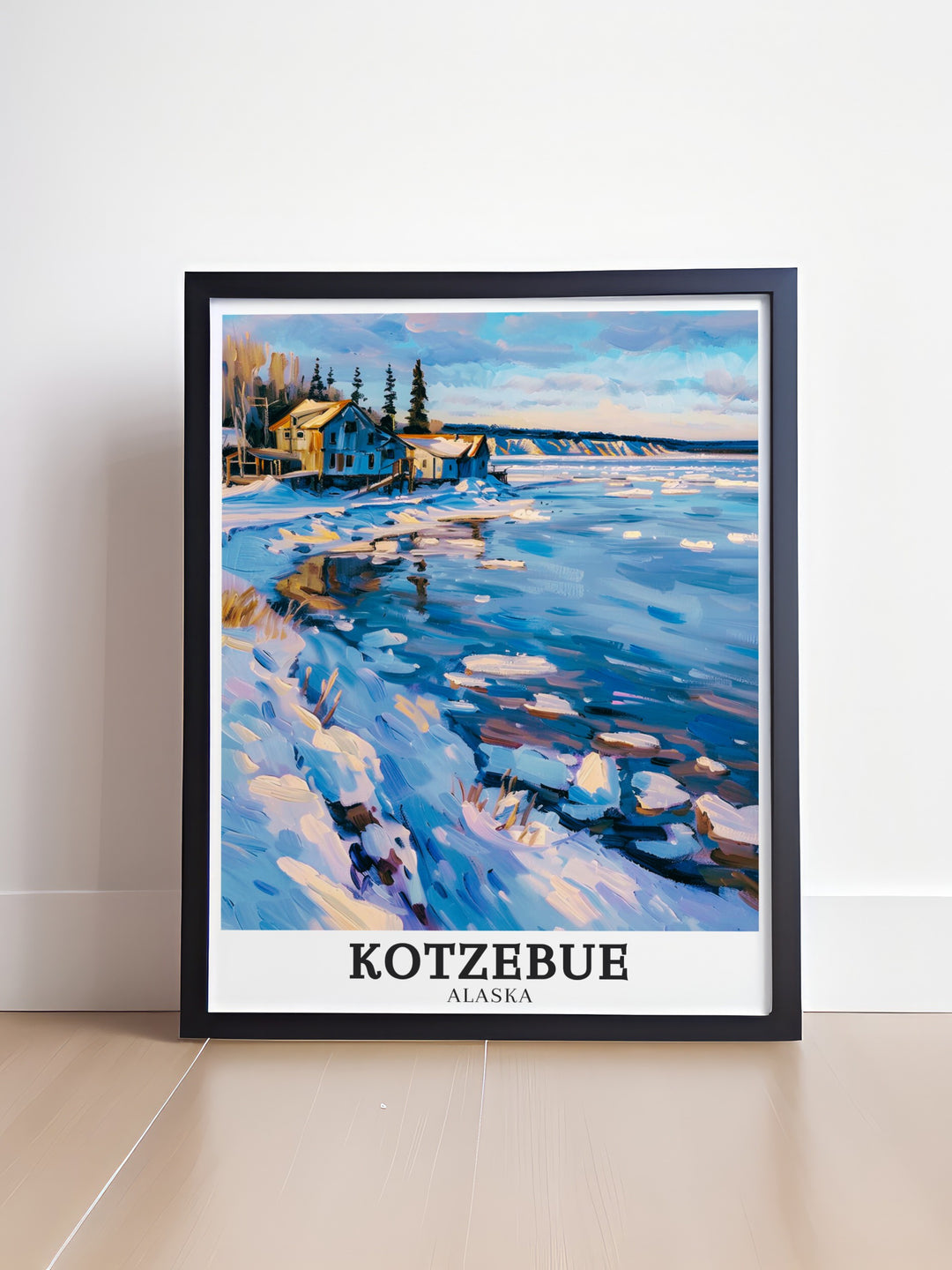 High quality canvas art depicting the rugged landscapes of the Northwest Arctic Borough highlighting the regions vast tundras and towering mountains creating an awe inspiring view that celebrates the strength and resilience of Alaskas wilderness