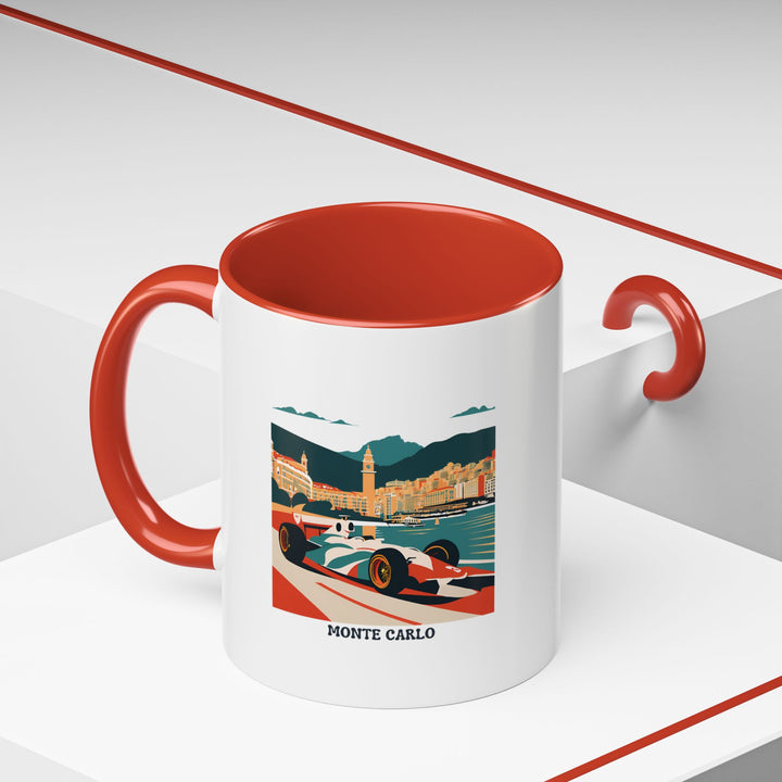 A stunning Monte Carlo Monaco coffee mug that highlights the city’s stunning landscape. The vibrant print is perfect for coffee or tea lovers, and the mug is both microwave-safe and dishwasher-safe for convenience.