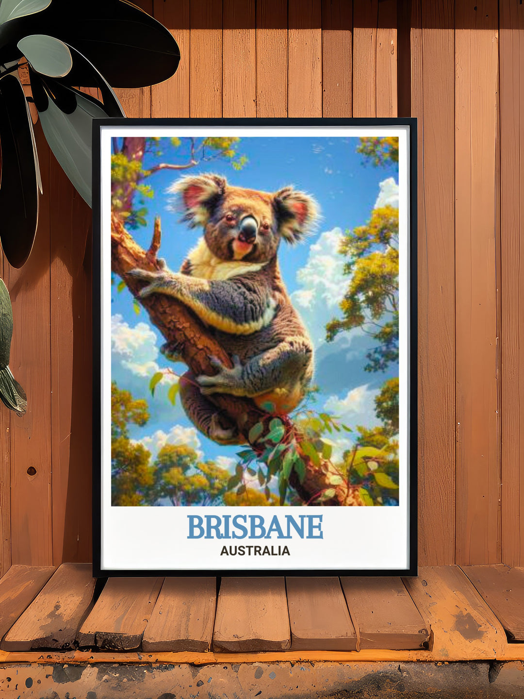 Stunning Brisbane Artwork of Lone Pine Koala Sanctuary brings the peaceful atmosphere of Brisbanes famous sanctuary into your home. This print is perfect for anyone who appreciates the beauty of nature and wants to add a touch of Brisbane to their decor collection