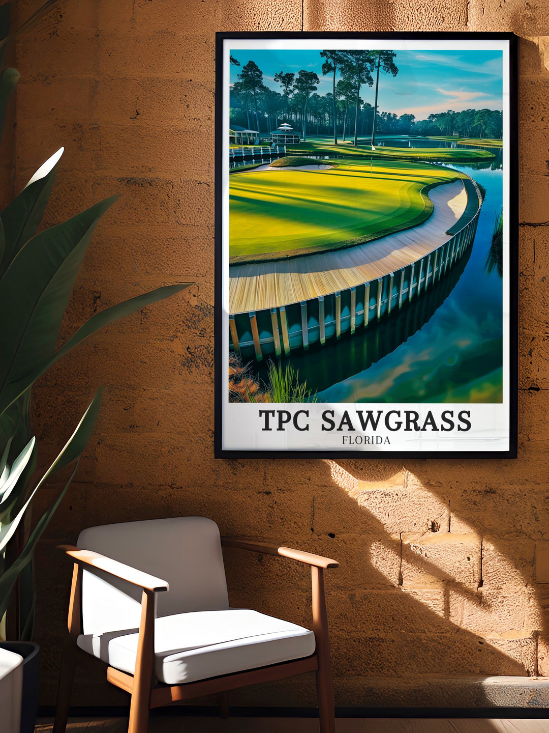 Golf Art Print featuring TPC Sawgrass and THE PLAYERS Stadium Course brings the elegance of golf into your home. The artworks rich colors and detailed composition make it a perfect choice for those who appreciate the sports history and artistry. Ideal for a living room or study, this piece honors the games greatest moments.