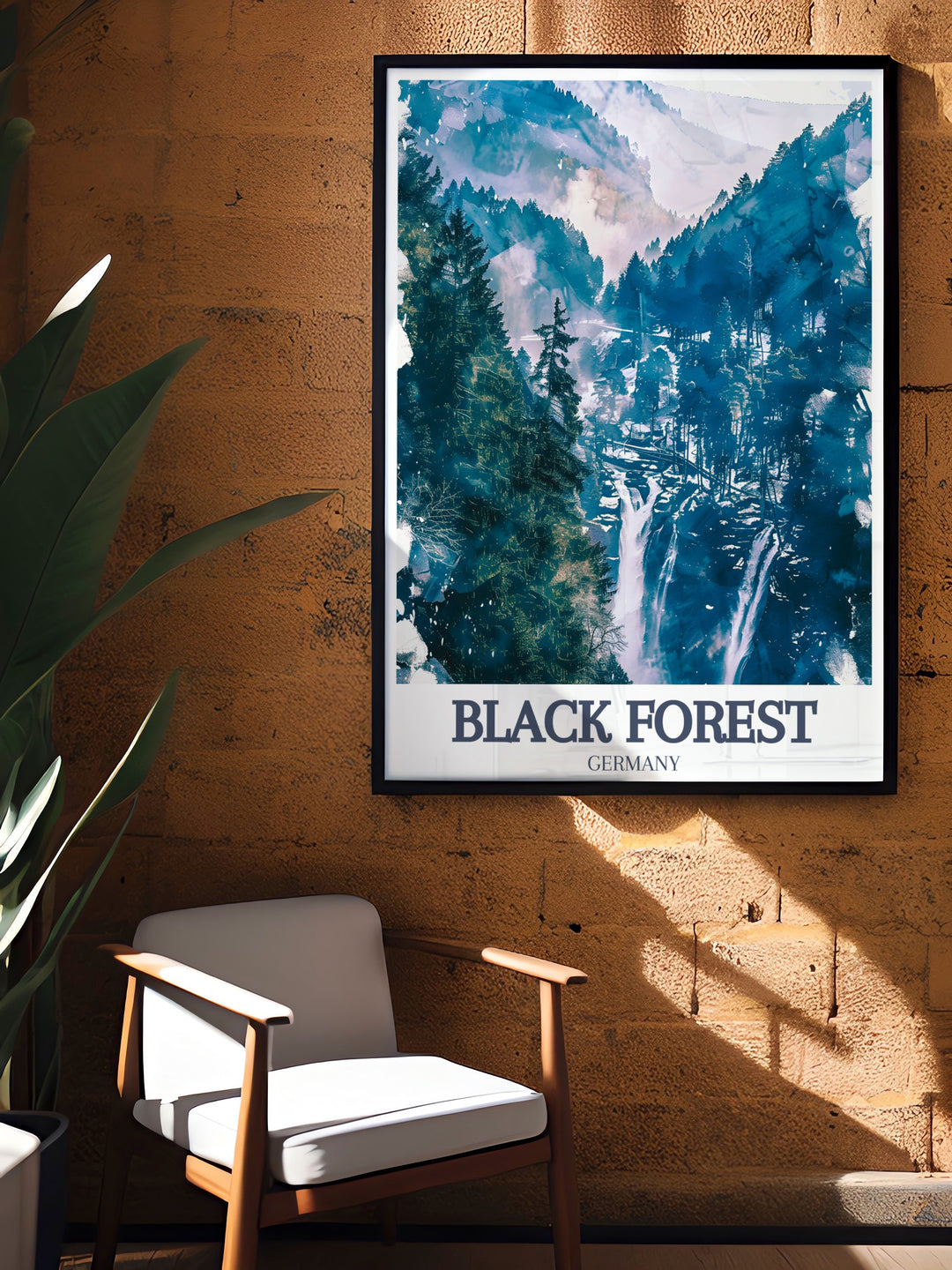 Discover the serene charm of Triberg Waterfalls, Baden Wurttemberg with this exquisite Schwarzwald Poster a perfect addition to any home decor offering a window into the enchanting Black Forest landscape ideal for those who appreciate the tranquility of Germanys natural wonders