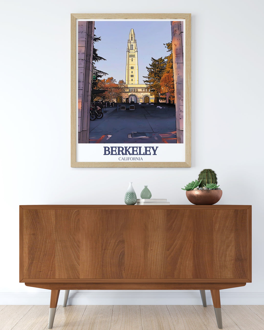 Our Berkeley poster highlights the citys most famous landmarks, including the Campanile and Alameda Countys lush landscape. This travel print is designed for those who love the city or want to add a piece of Berkeleys beauty to their decor, perfect for home or office spaces.