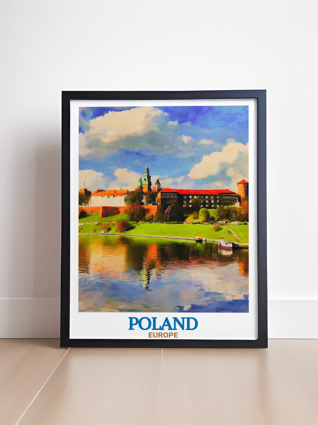 Wawel Castle and Zakopane Poster featuring a vibrant color palette highlighting the historical and cultural significance of these destinations perfect travel poster print for elegant home decor and thoughtful gifts