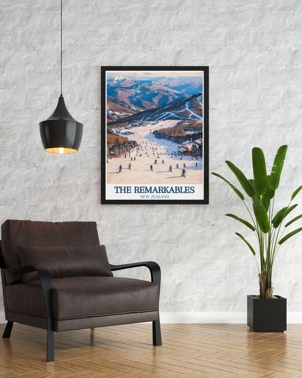 Transform your living space with Shadow Basin The Remarkables range posters capturing the majestic ski resort in Queenstown NZ These modern prints are perfect for any decor style and mountain wall art collections