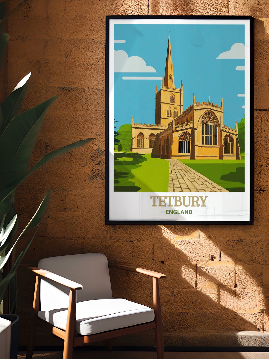 Tetburys historic streets and the grand design of St Mary the Virgin Church come alive in this detailed artwork. Ideal for enhancing living rooms, offices, or personal galleries.