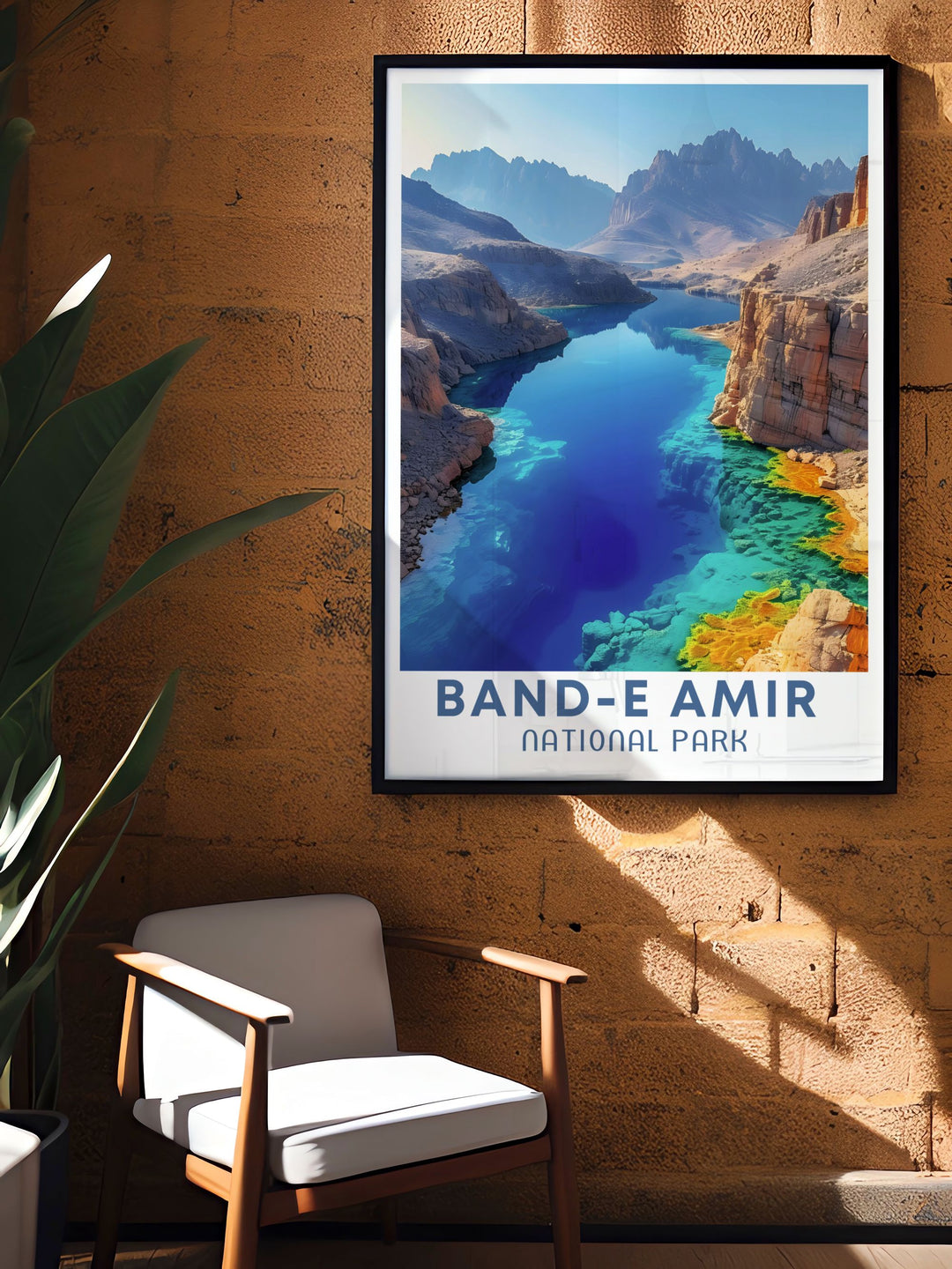 Afghanistan wall art featuring Band e Amir National Parks breathtaking views and colorful landscapes a unique and meaningful addition to your home decor collection
