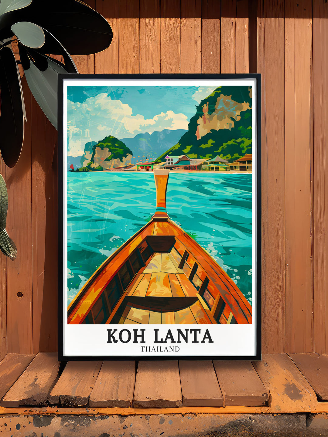 Ko Lanta District wall decor adds a splash of color and island charm to your home. These stunning prints capture the beauty of Thailands tropical landscapes making them a perfect gift for travelers or a great addition to any beach home decor.