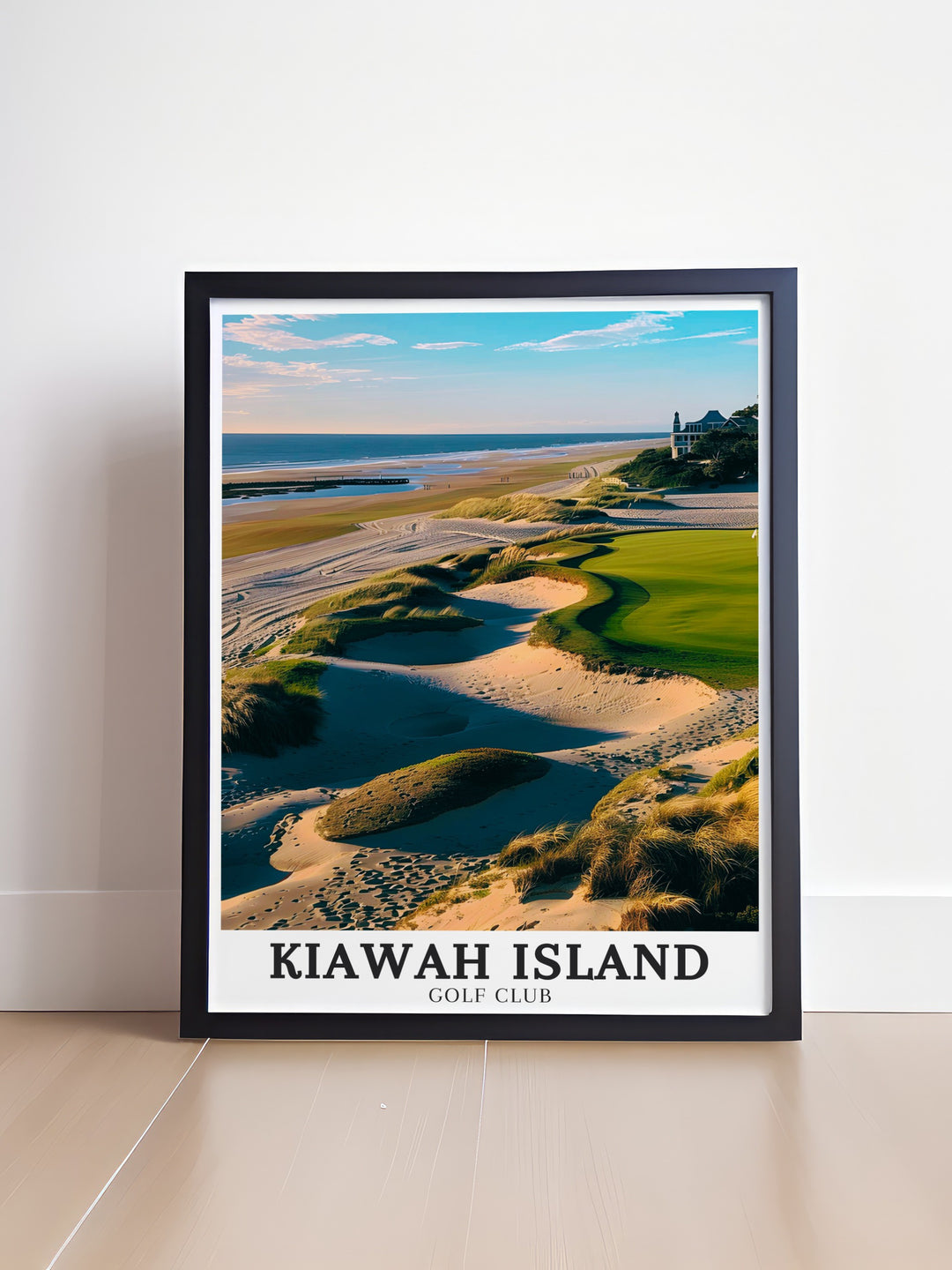 Golf poster featuring the Turtle Point course at Kiawah Island Golf Club highlighting the lush fairways and strategic design a beautiful gift for anyone who loves the sport and the serene landscapes it offers