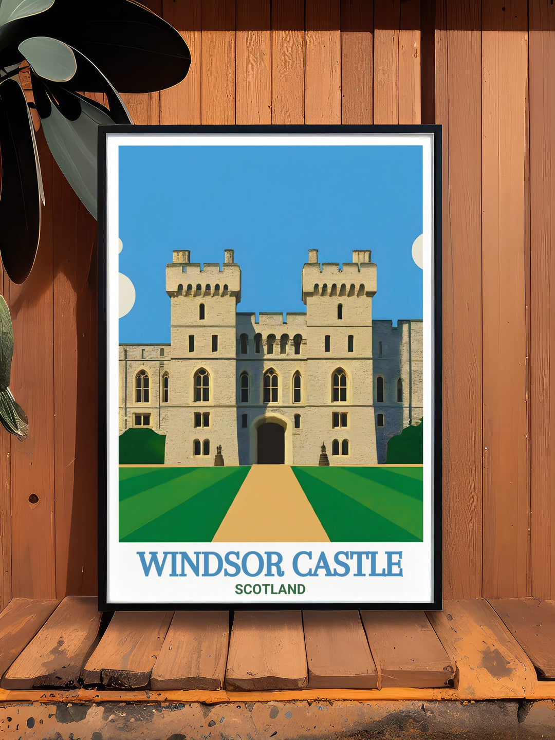 Celebrate the grandeur of Windsor Castle with this striking travel print, perfect for anyone who appreciates English history and culture. This UK wall art showcases the architectural beauty of the castle, making it a standout piece for any art or travel collection.