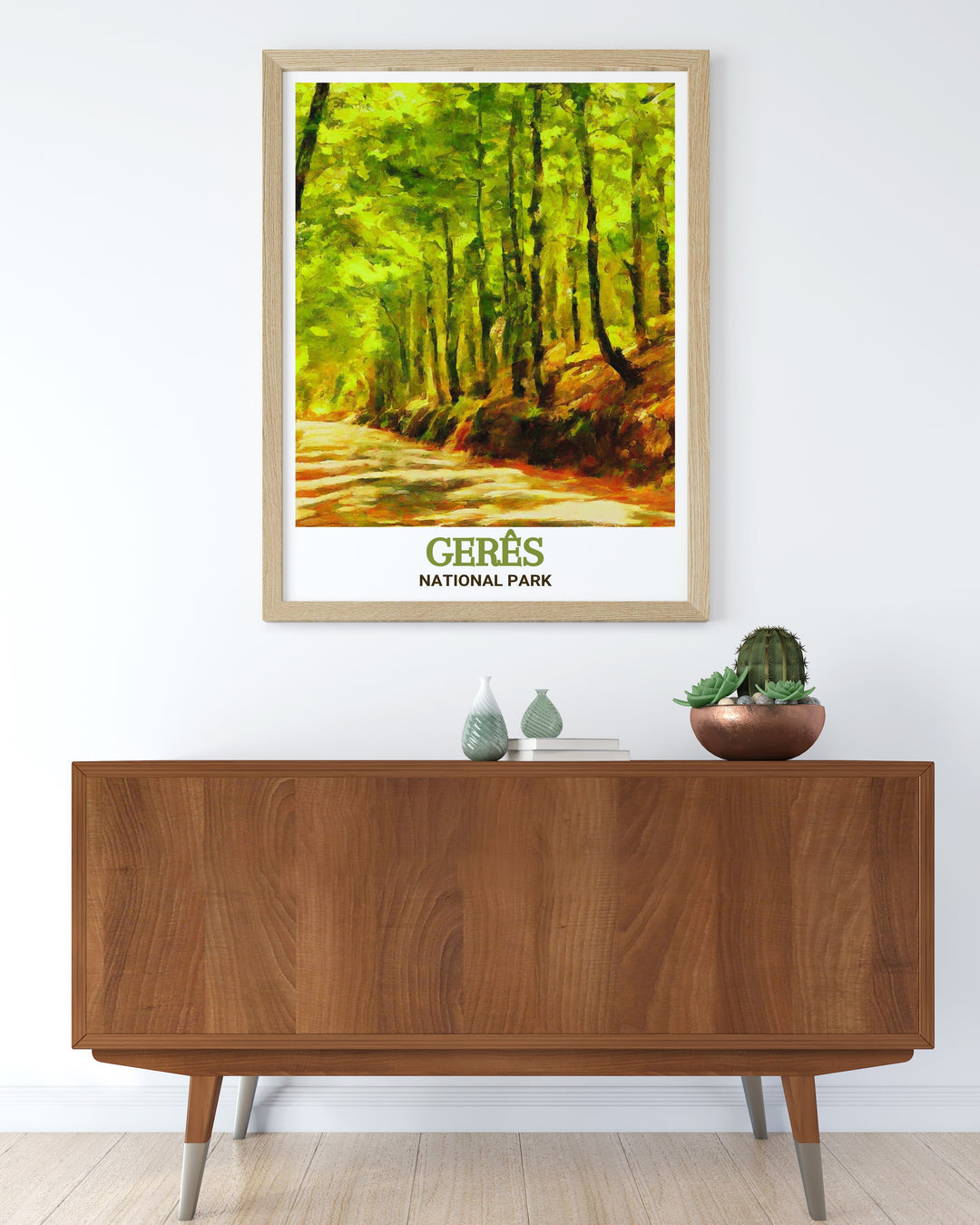 Mata da Albergaria in Geres National Park is captured beautifully in this art print making it a perfect gift for travelers and nature lovers alike this national park wall decor enhances any room with its lush and tranquil depiction of Portugals wilderness