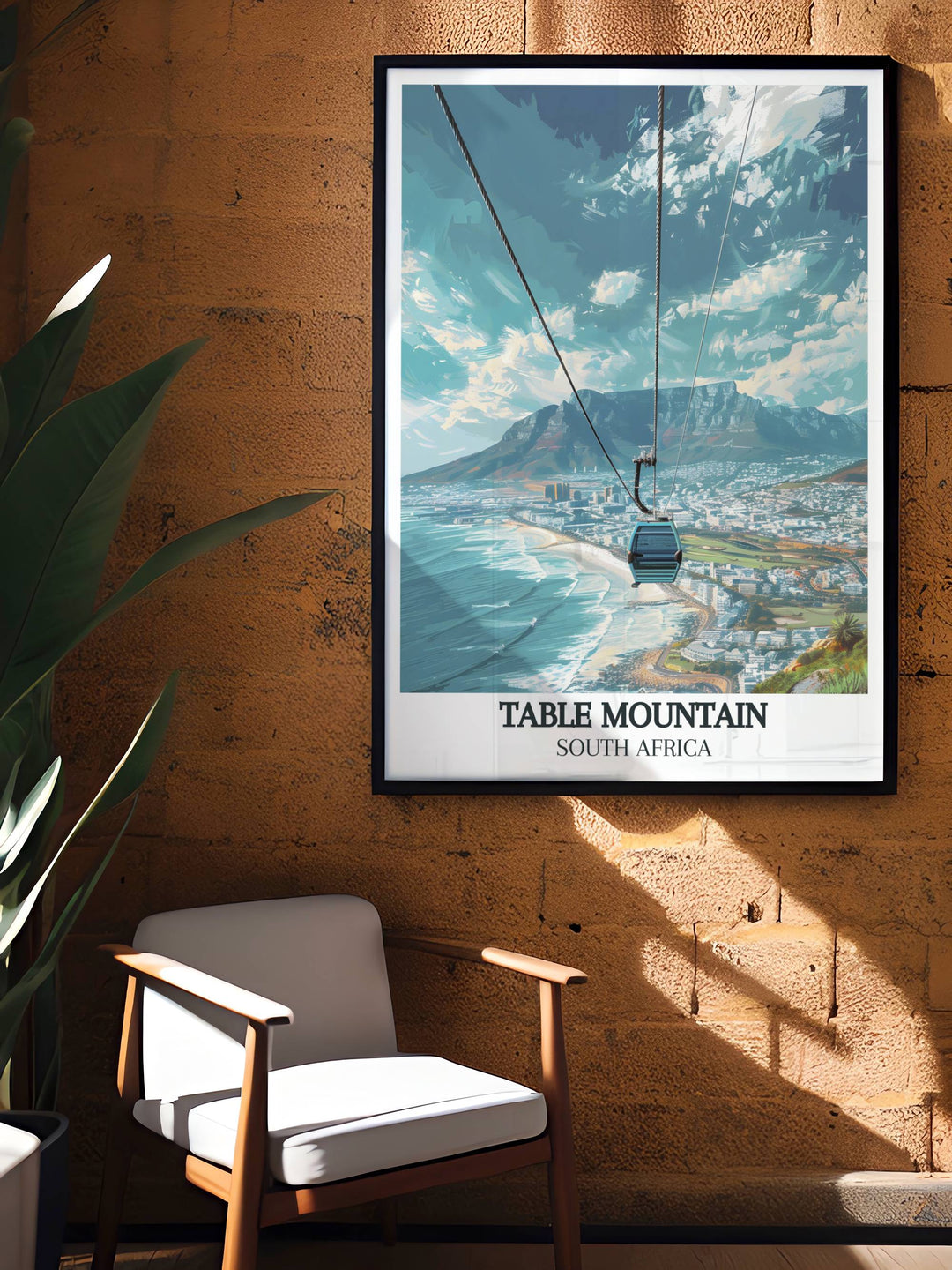 Our Table Mountain Aerial Cableway Modern Prints are designed to elevate your home decor blending natural beauty with artistic craftsmanship