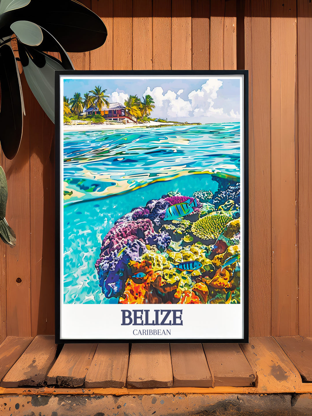 Belize Barrier Reef Belize Coast artwork showcasing the natural beauty and cultural charm of the Caribbean ideal for those who appreciate high quality art and the vibrant energy of tropical destinations