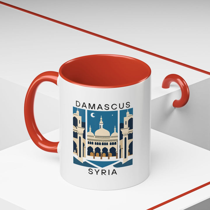 Capture the essence of Damascus with this beautiful Syria mug. Featuring a design inspired by the city’s landmarks, it’s the perfect gift for history enthusiasts or anyone who enjoys sipping their favorite drink in style.