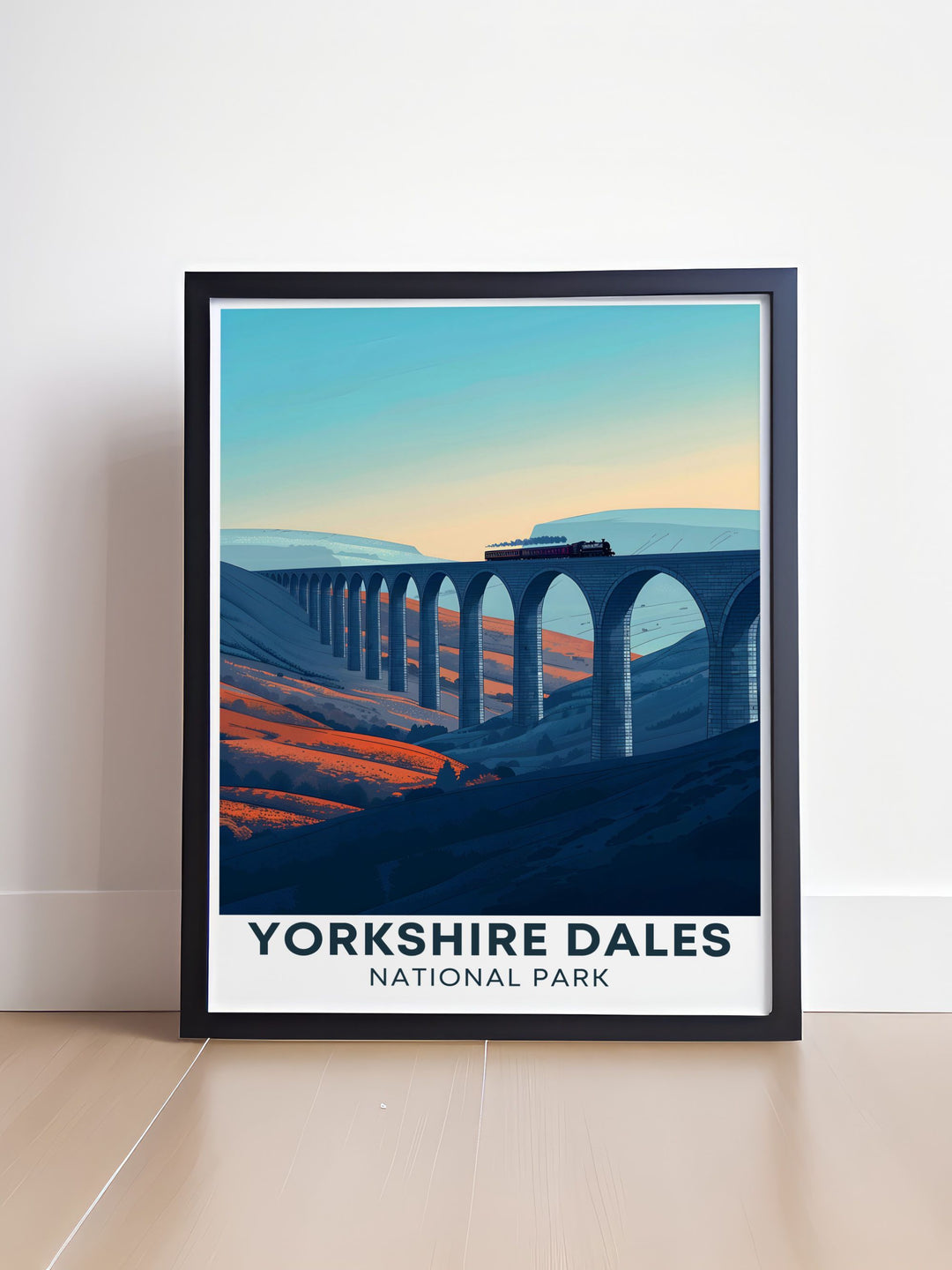 Ribblehead Viaduct Prints showcasing the impressive architecture and scenic views of Englands Yorkshire Dales, perfect for bringing a touch of historic charm to your wall art collection.