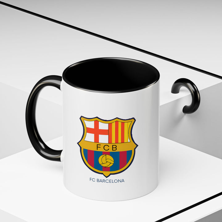 This FC Barcelona mug highlights the club’s legacy through vibrant designs. Durable and dishwasher-safe, it is perfect for hot drinks and makes a thoughtful gift or collector’s item for fans of Barcelona.