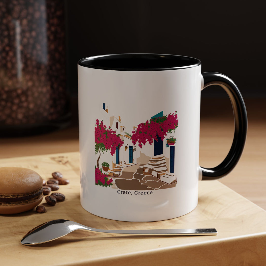 A stunning Crete Greece mug featuring detailed artwork of the island’s landscapes. Ideal for coffee or tea, this mug is dishwasher and microwave safe, making it a practical addition to your collection. A great gift for those who love Greece and travel.