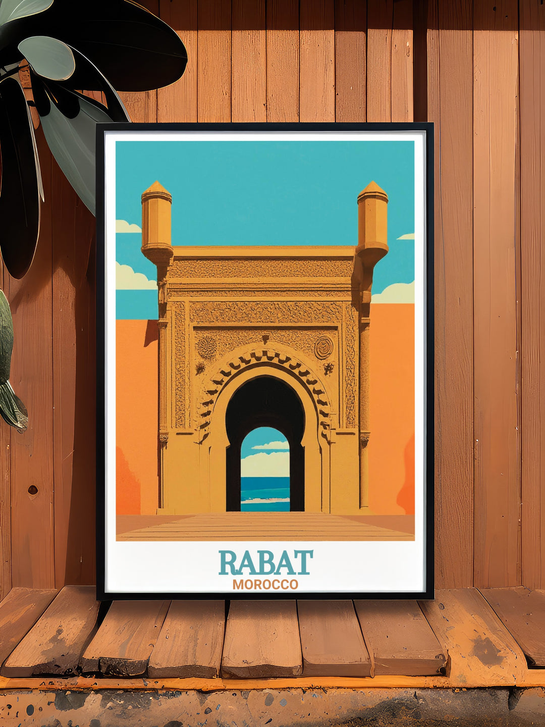 Personalized Rabat Artwork with Kasbah of the Udayas a great choice for special occasions like anniversaries birthdays and holidays a stunning print that brings the magic of Rabat into your home a thoughtful and unique gift for art lovers