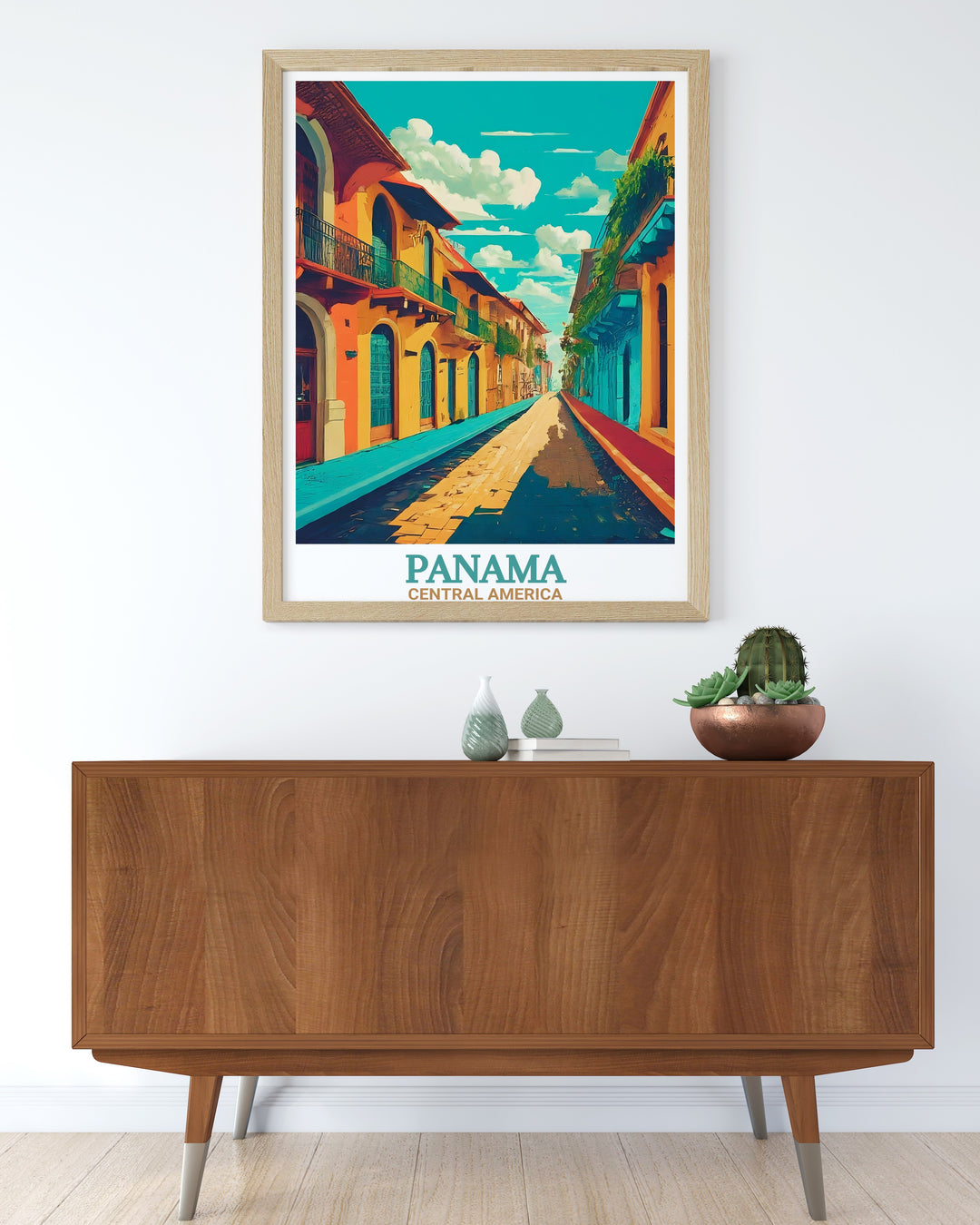 Featuring the picturesque streets of Casco Viejo, this Panama art print is a wonderful way to celebrate the beauty of Panama Citys most historic district. Ideal for home decor or as a unique travel gift.