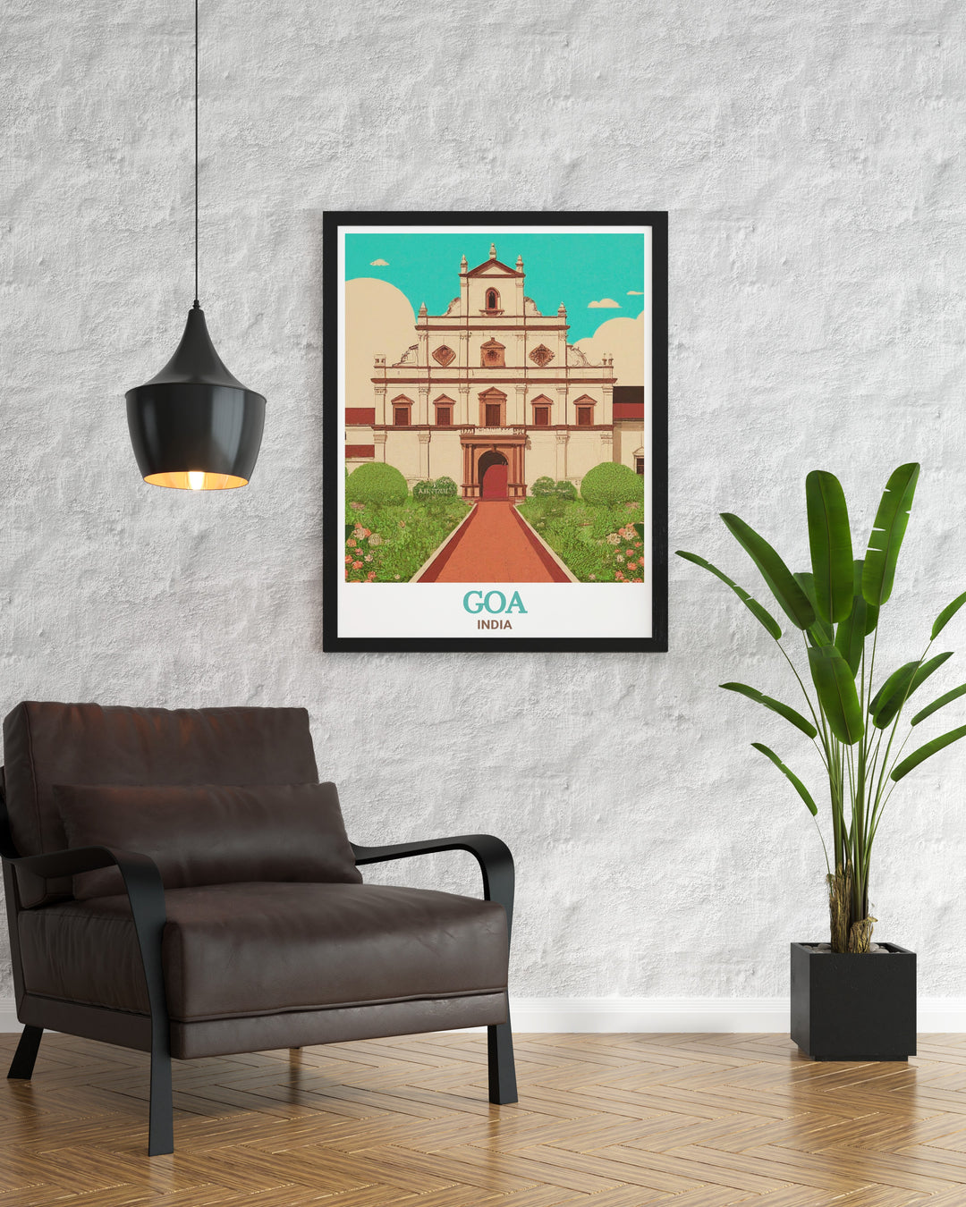 A stunning Goa poster featuring the Basilica of Bom Jesus, bringing the rich history and spiritual heritage of India into your home. The detailed artwork is perfect for creating a focal point in any room, celebrating the beauty of one of Indias most iconic landmarks.