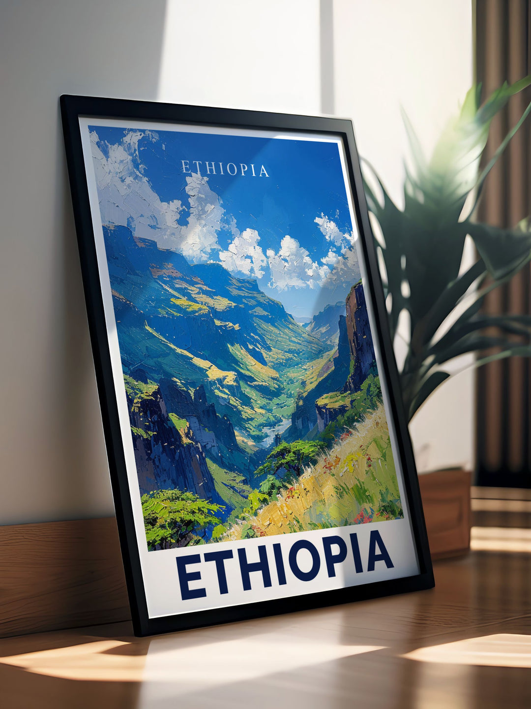 Colorful Ethiopia Decor featuring the Simien Mountains with detailed craftsmanship and vivid imagery adding natural charm and elegance to your living space office or bedroom