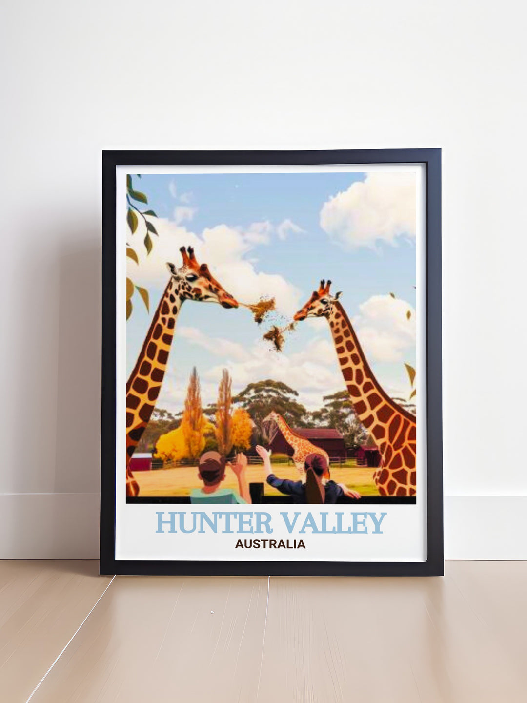 Stunning Australia travel art featuring the wildlife of Hunter Valley Zoo offering a perfect blend of natural beauty and artistic elegance making it a wonderful addition to any home decor collection a must have for nature and animal lovers.