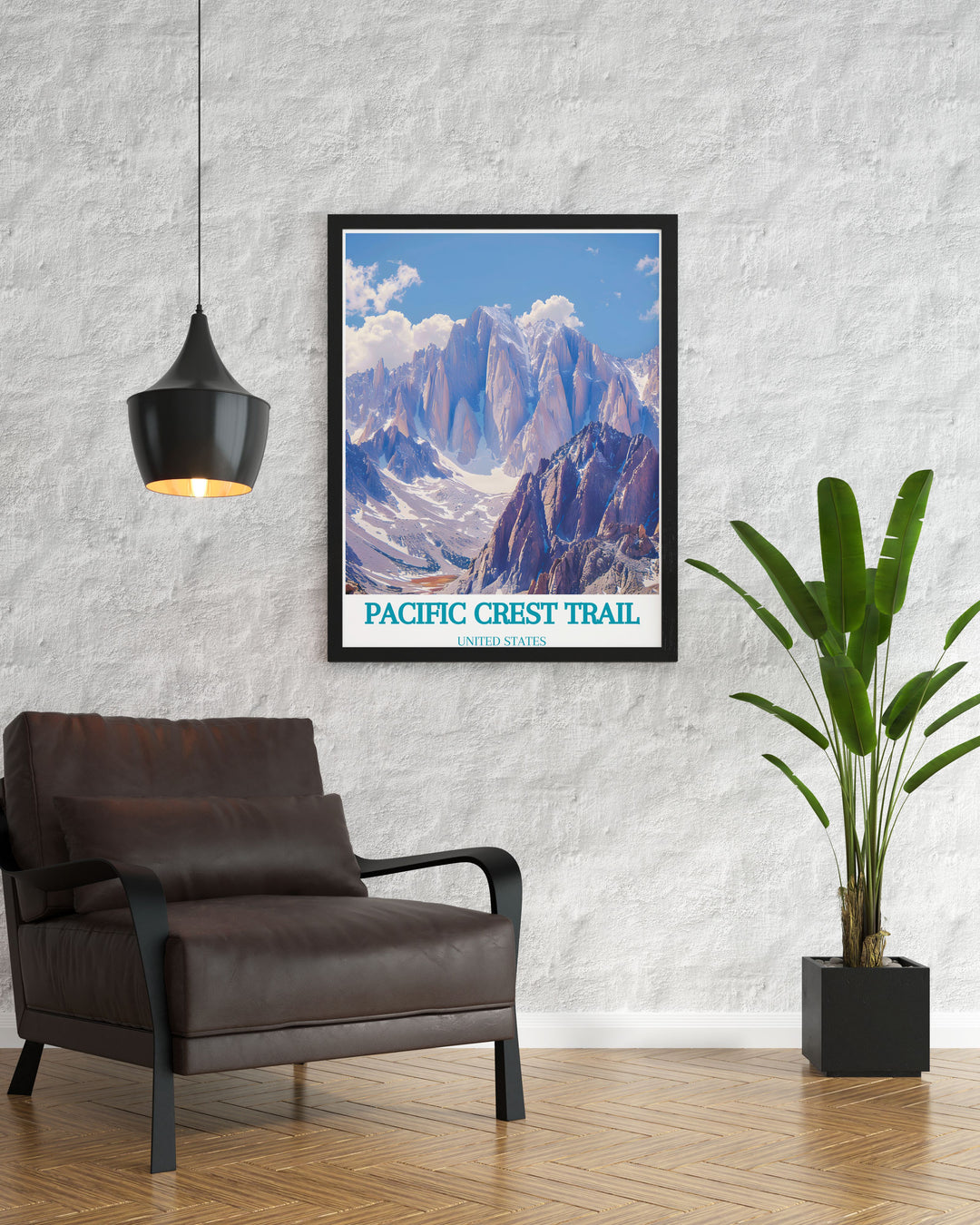 Stunning Mount Whitney modern decor piece featuring intricate details of the peaks rugged terrain and scenic vistas ideal for those who cherish outdoor adventures and natural beauty