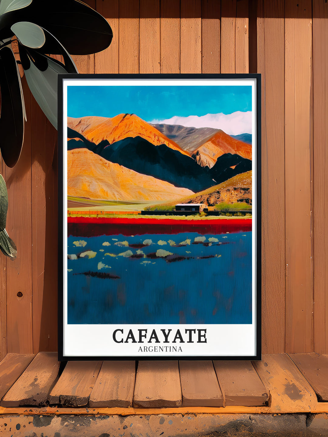 Cafayate Valley Wall Art presents a breathtaking view of the regions famous vineyards and red rock cliffs. This travel poster offers a vibrant and detailed representation of Argentinas Cafayate Valley, perfect for home décor or as a gift for travelers.