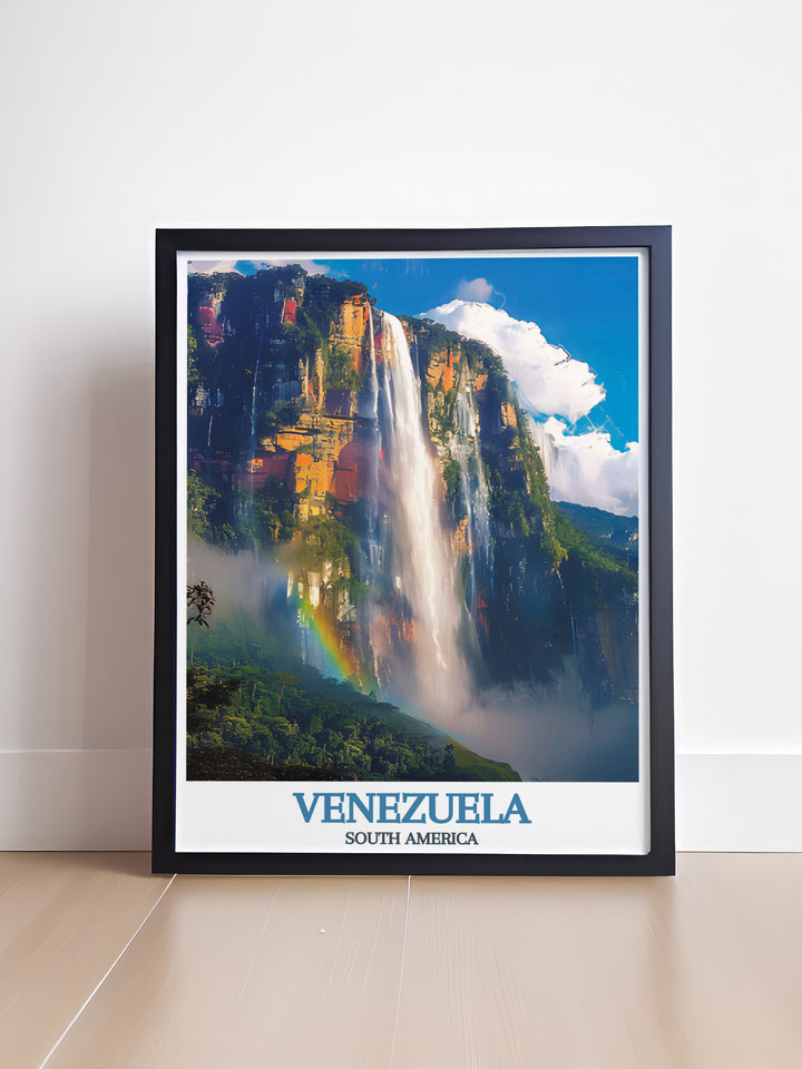 Angel Falls wall art brings the power and serenity of Venezuelas famous waterfall into your space offering a unique and elegant addition to your home decor while inspiring a sense of adventure and natural beauty