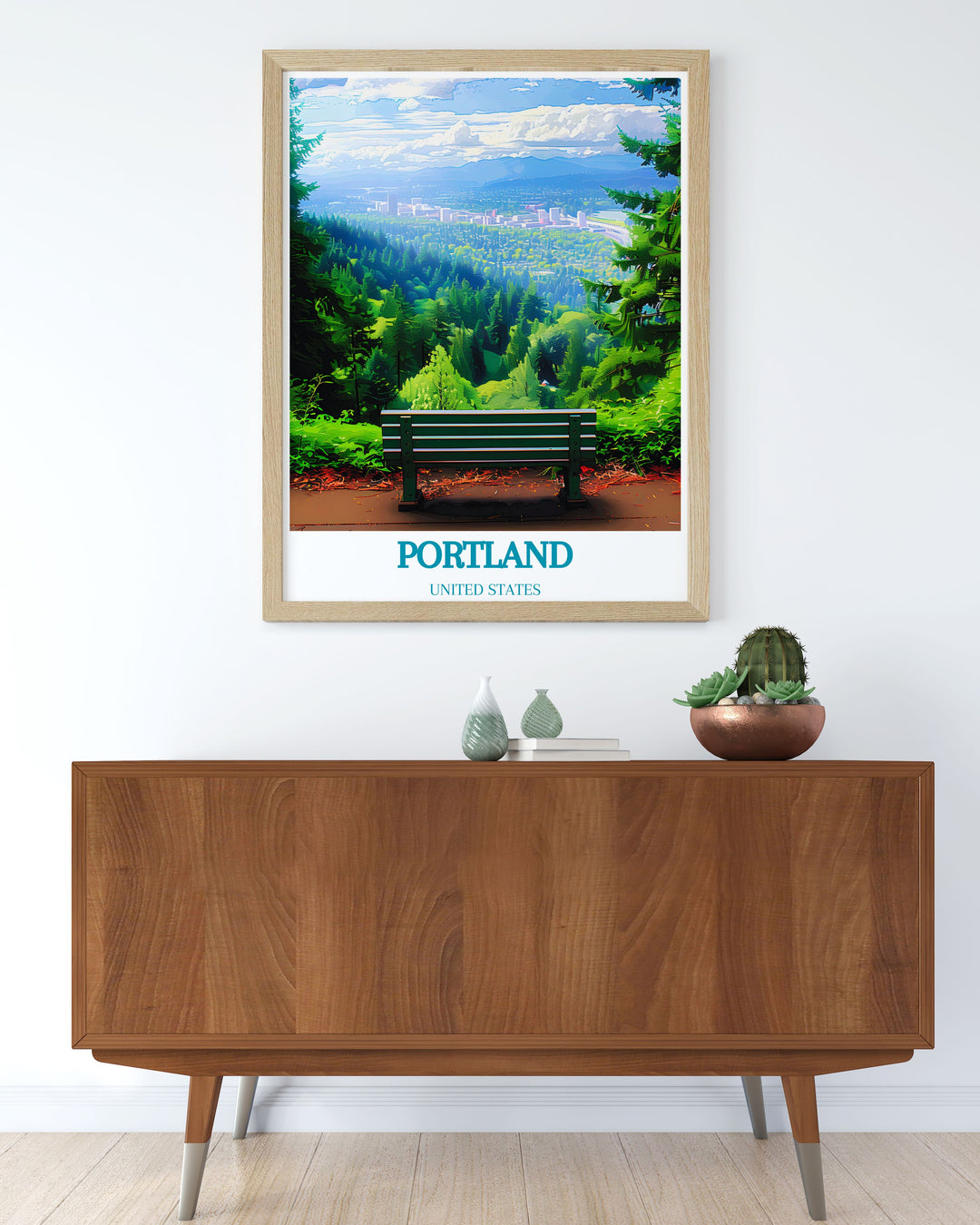 Mount Tabor Park modern decor piece presenting a detailed street map of Portland Oregon designed to enhance any home living space