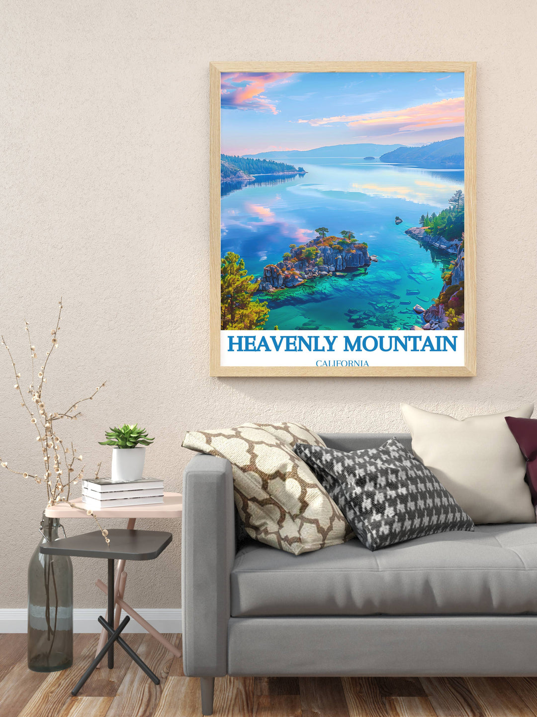 Heavenly Mountain and Emerald Bay State Park artwork offers timeless beauty ideal for decorating homes with stunning prints and elegant home decor.