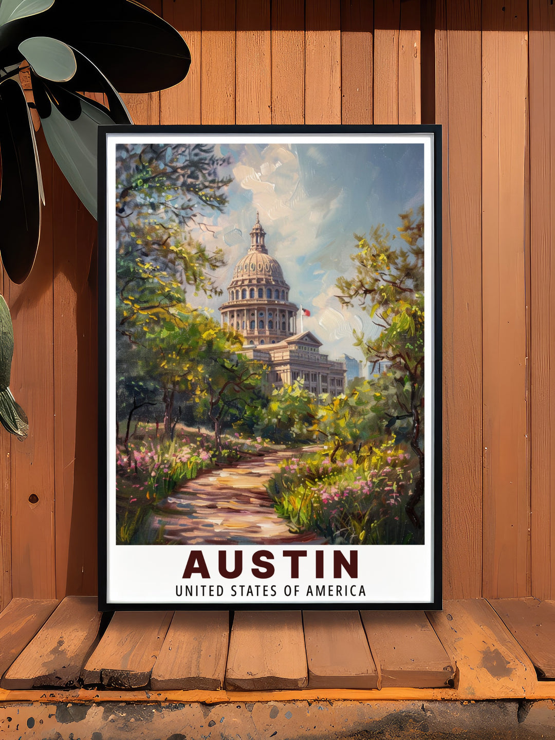 Vibrant Music Arts Festival prints including Bonnaroo and Texas State Capitol bringing the festival energy and Texan pride into your living room or office decor