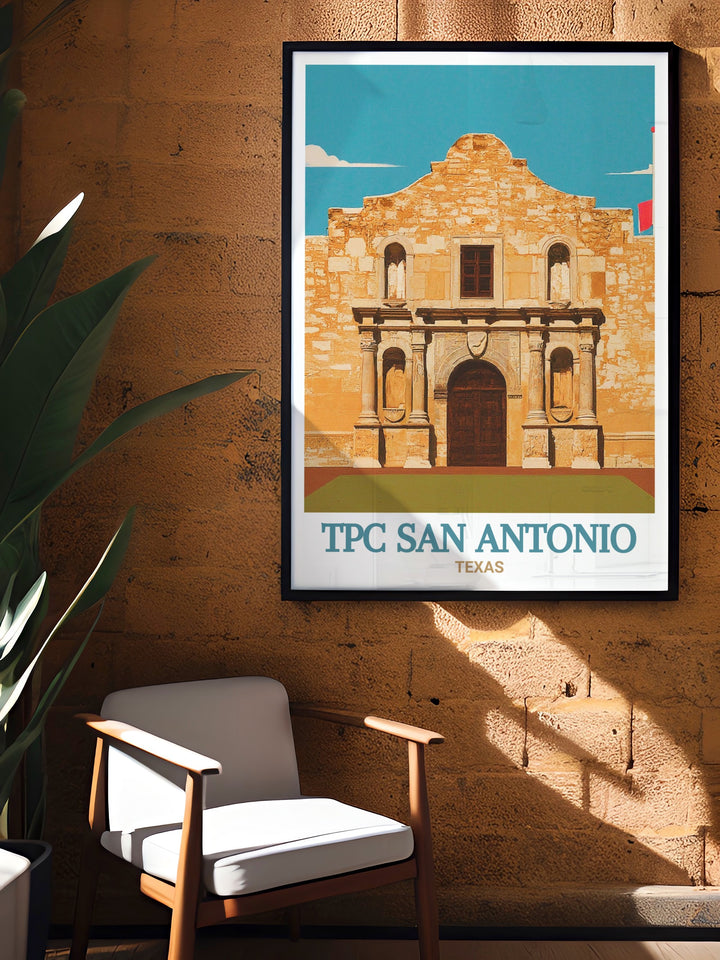 Elegant TPC San Antonio Golf Gift and The Alamo Framed Prints make perfect additions to any home or office bringing together the love of the game and a deep appreciation for Texas history in a beautiful and inspiring way