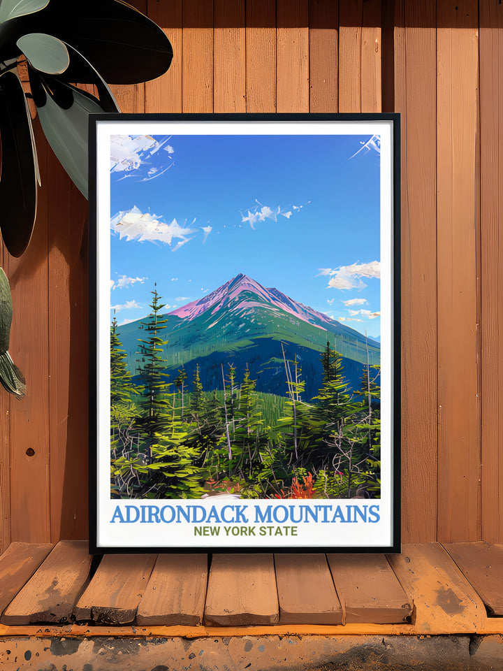 Celebrate the natural beauty of New York with Mount Marcy artwork featuring the serene Adirondack Mountains perfect for creating a peaceful atmosphere in any room