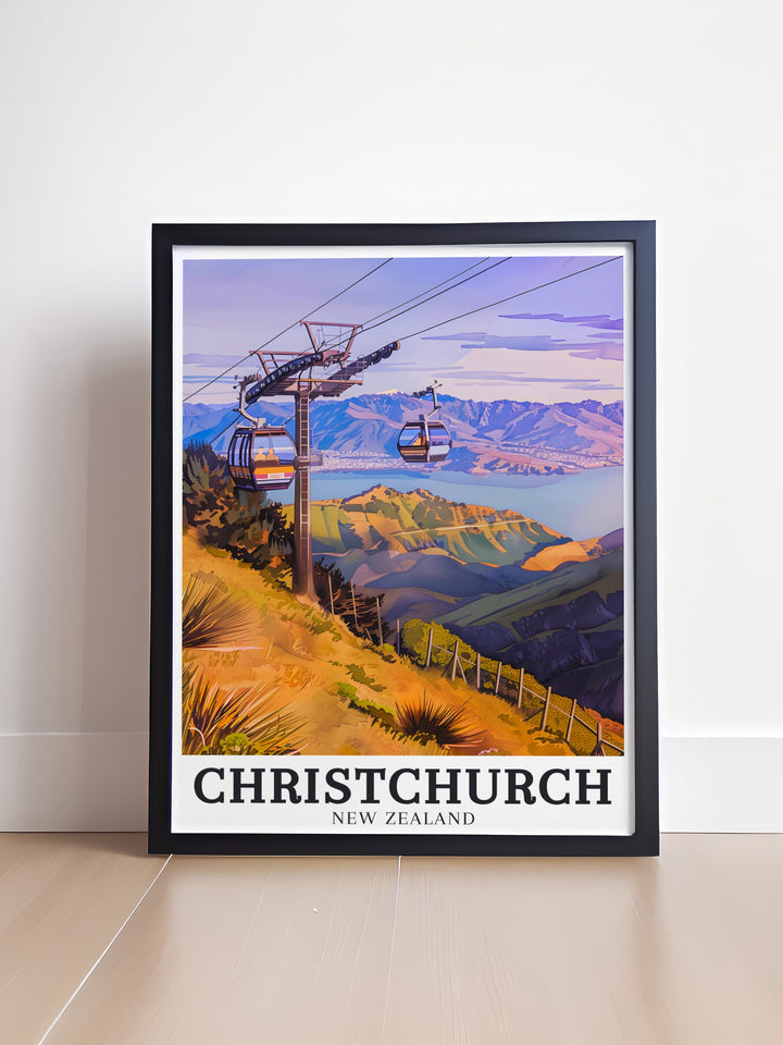 Port Hills and Lake Ellesmere art print captures the serene landscapes of Christchurch ideal for adding a touch of New Zealands natural beauty to your home whether you are decorating your living room or seeking a unique gift this print offers elegance and tranquility.