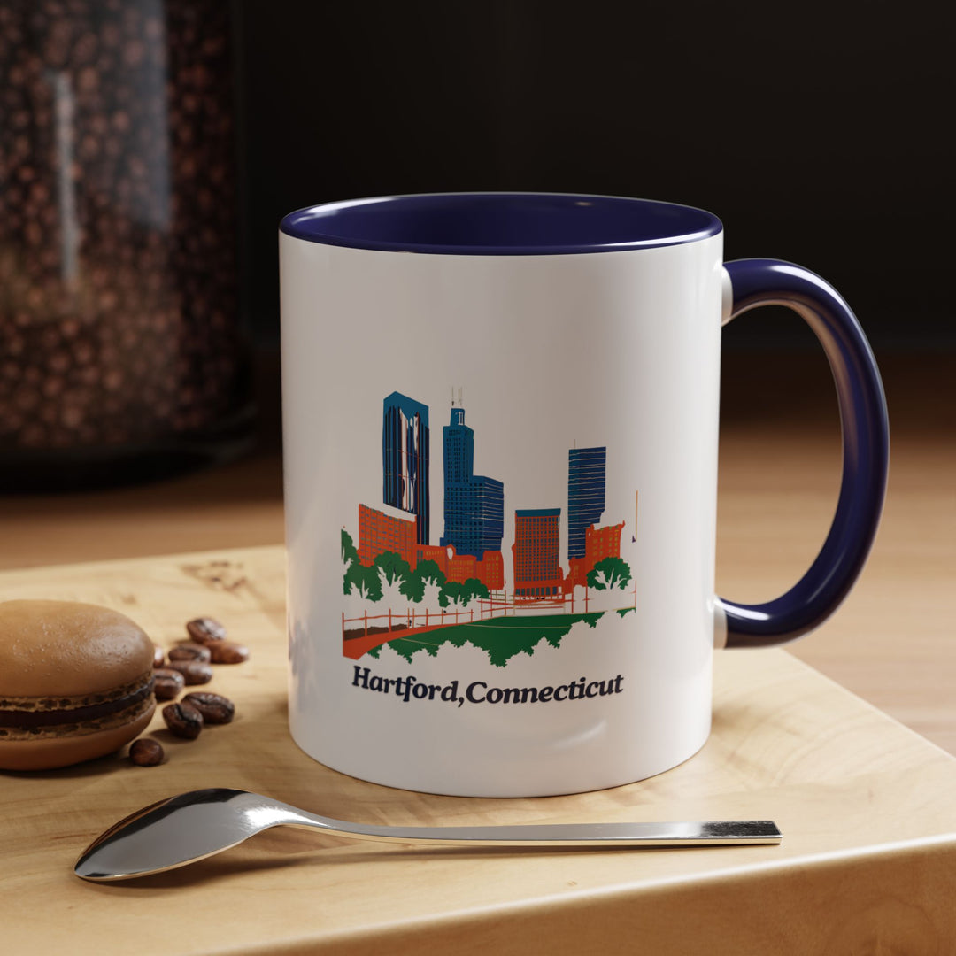 This Hartford Connecticut mug combines artistic beauty with practical design. Crafted from durable ceramic, it is dishwasher-safe and perfect for coffee or tea lovers. Featuring stunning designs, it is a thoughtful gift for fans of Hartford’s unique charm.