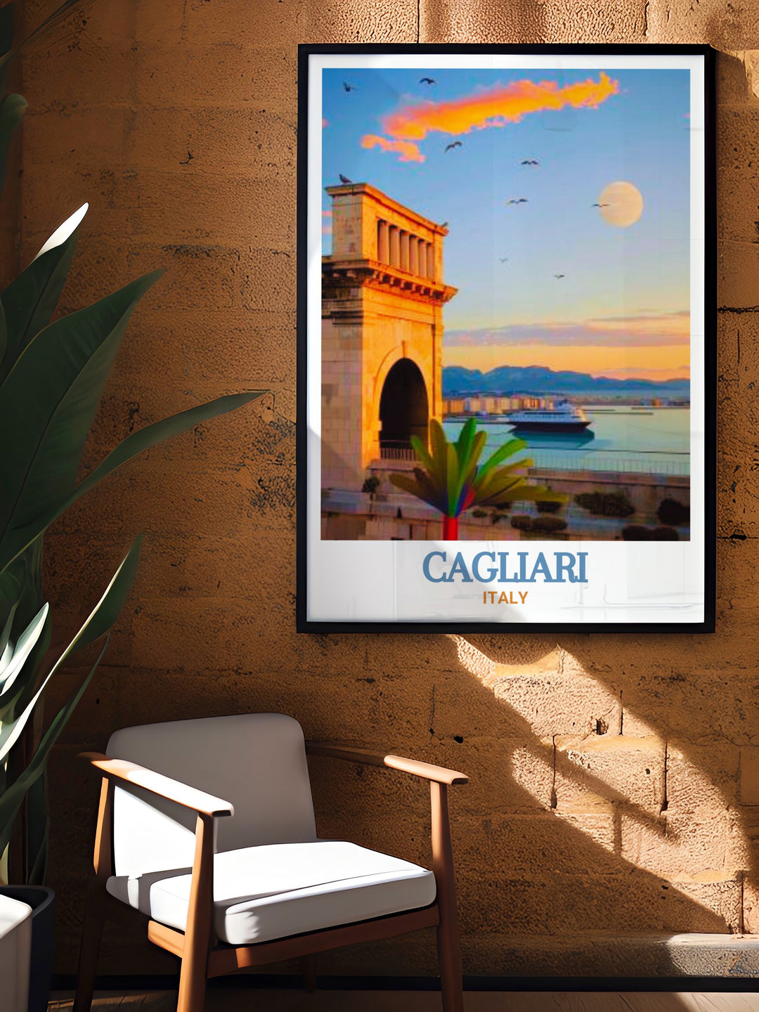 Bastione di Saint Remy Canvas Art showcases the beauty of Cagliaris famous fortress in rich detail. This artwork brings the historical significance of Italys Bastione di Saint Remy into focus, making it a perfect gift or home décor piece.