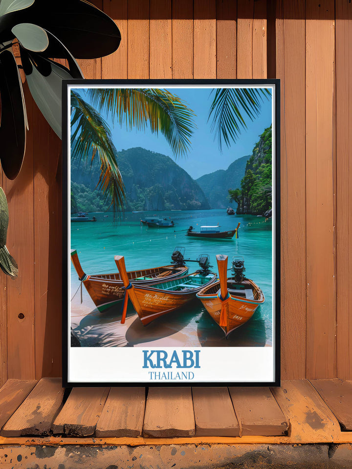 Bring the serene beaches of Koh Samui and the bustling streets of Bangkok into your home with our Thailand Travel Prints. Our Phi Phi Islands Stunning Living Room Decor adds a touch of paradise to any room.